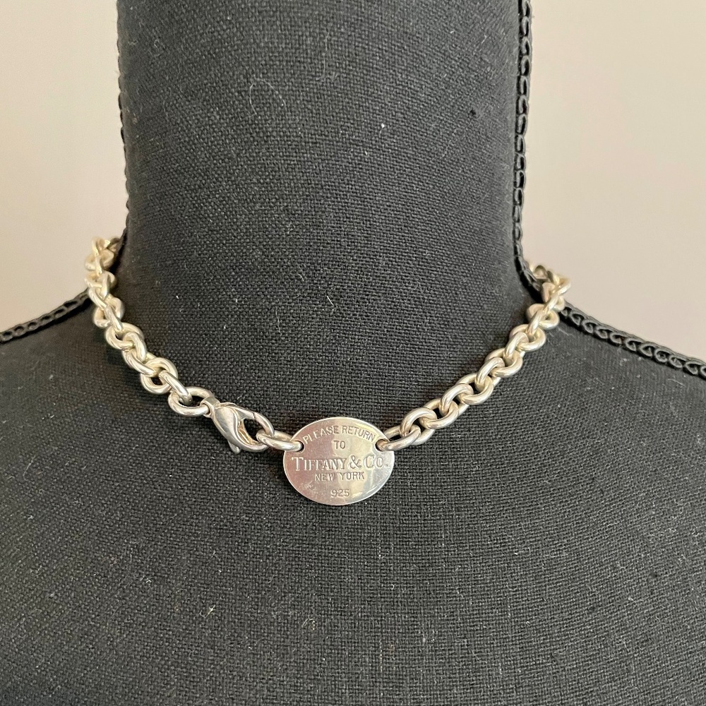 Return to Tiffany Choker necklace circa 1998 Sterling Silver